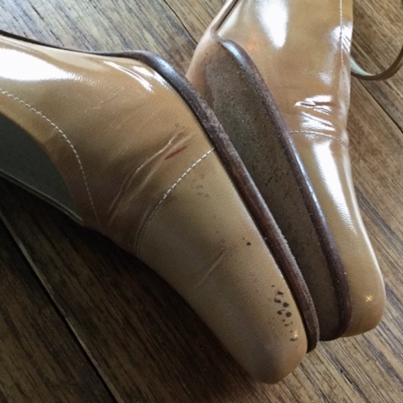 Prada Mary Janes Patent Leather Nude 8.5 US / 39.5 EU - Picture 8 of 11